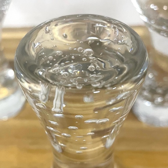 Vintage Swanky Thick Stemmed Martini Glasses Mid Century Bar, MCM Barware 3 - Picture 9 of 10